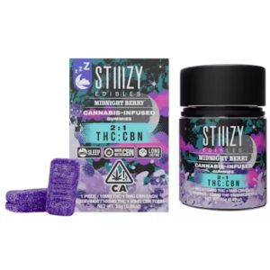 STIIIZY Edibles – THC:CBN 2:1 Midnight Berry | 150mg